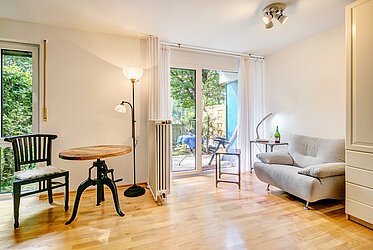 Laim: apartamento de 1 habitación con pequeño jardín y orientación oeste - vacante