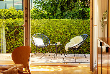 Laim: Encantador piso con terraza de 4 habitaciones - vacío