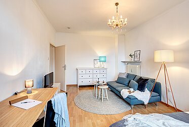 Schwabing: Piso bonito de 1,5 habitaciones en una ubicación privilegiada