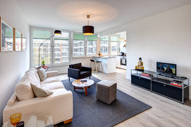 Amplio apartamento de 1 habitación con equipamiento de alta calidad.