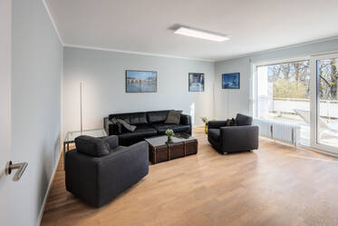 Zona residencial elevada junto al canal de Nymphenburg